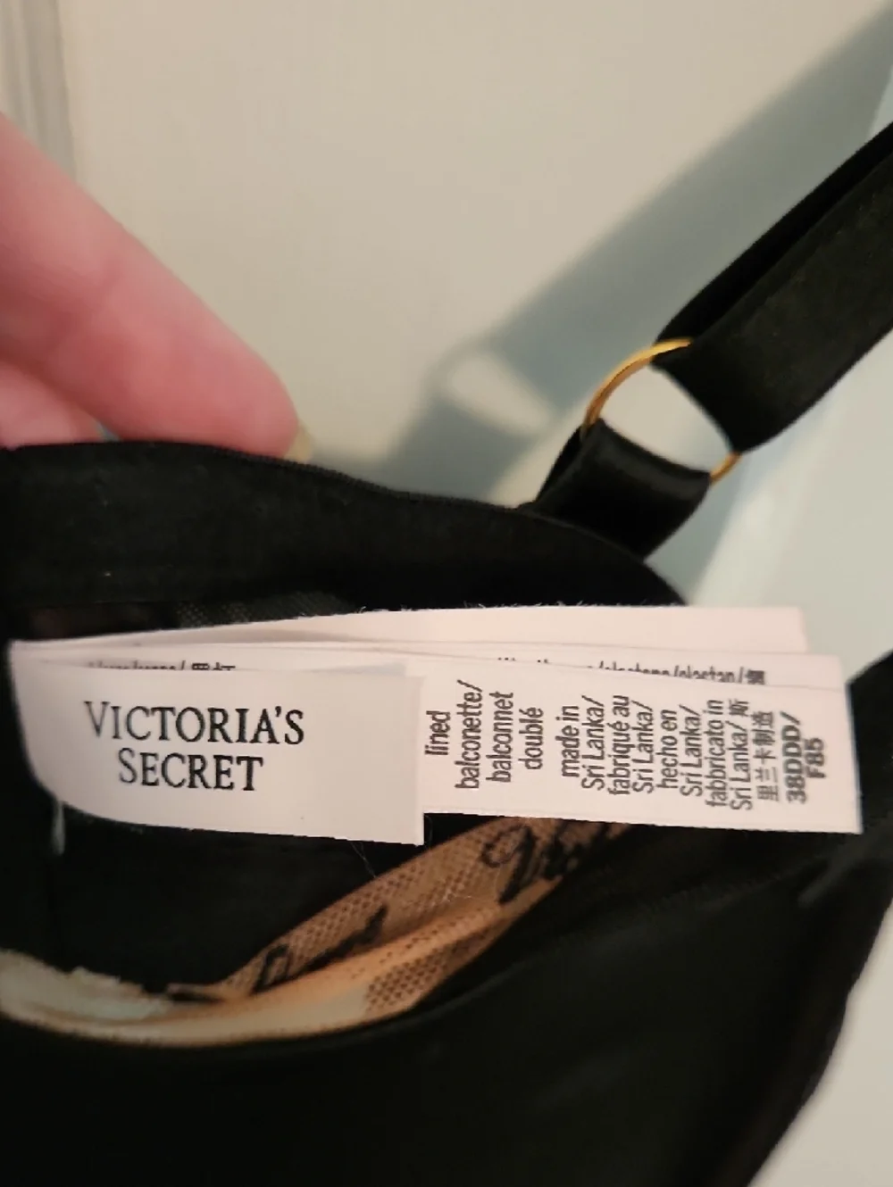 Victoria's Secret Black Balconette Bra with Nude Lining - Picture 2 of 5